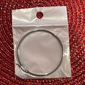 Stainless Steel Hoops Nwt
